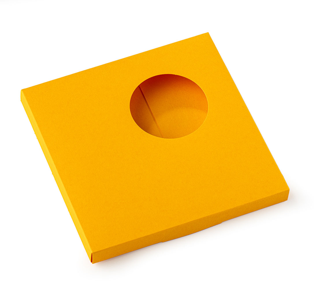 Emballage tablette Cuadrado, jaune