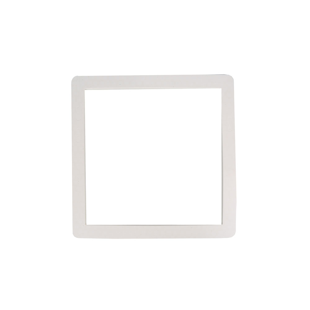 Silicone frame Quadro white, 5 mm