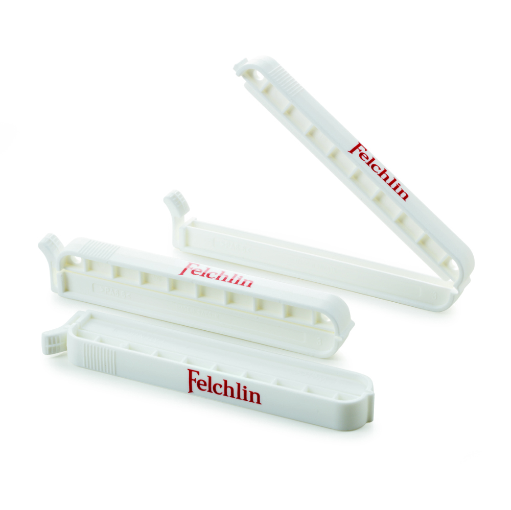 Locking clip Felchlin white, 110 mm